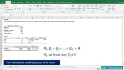 Statistics for Data Science and Business Analysis - What Does the F-Statistic Show Us and Why Do We Need to Understand It? Instructional Video