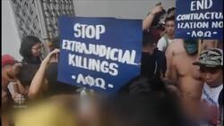 Protesters run naked on streets of Manila News Clip