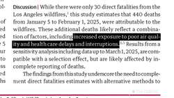 L.A. wildfires linked to 440 additional 'indirectly related' deaths News Clip