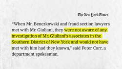 The DOJ Is Distancing Itself From Rudy Giuliani News Clip