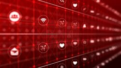 Social network and Media Fly trough Loop 4K Stock Footage