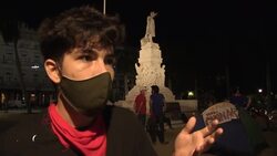 VOICED : Cuba va a vivir en paz promete Diaz Canel frente al desafio de opositor News Clip