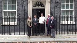 Nineteen-year-old hands letter to Downing Street calling for scrapping tax on defibrillators News Clip