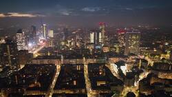 Milan's Skyline Unveiled: Drone Views of Architectural Wonders Stock Footage