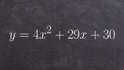 Solve by factoring when a is greater than one Instructional Video