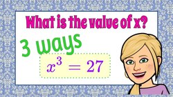 Solving an Equation Using Cube Roots Instructional Video