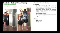 TherEx | Posterior Deltoid Strengthening Instructional Video
