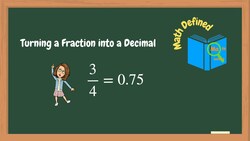 How to Convert Fractions into Decimals Instructional Video