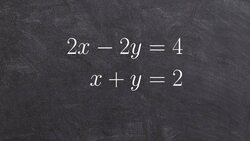 Solving a linear system of two equations by graphing Instructional Video