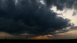 Dramatic atmosphere Time lapse footage video clip of beautiful sunset sky and clouds. Stock Footage