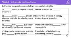 Experiencias de racismo: negative pronouns 'nada', 'nadie', 'nunca' Instructional Video