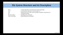 Complete Linux Training Course to Get Your Dream IT Job - FileSystem Structure and Description Instructional Video