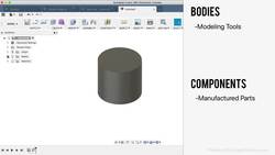 Learn Fusion 360 in 30 Days - Day #13: Bodies vs Components Explained Instructional Video