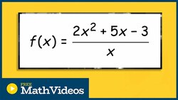 Find the oblique asymptote and x and y intercepts of rational function Instructional Video