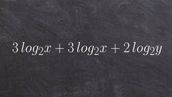 Learning the basics for condensing a logarithmic expression Instructional Video