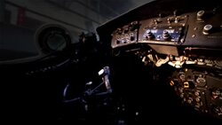 Control Panel Cockpit Of An Old Bomber Aircraft. Stock Footage