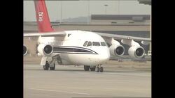 Royal plane landing in Klosters, Switzerland News Clip