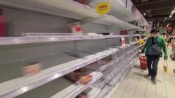 CLEAN : Panic-buying in Taiwan as virus alert level raised News Clip