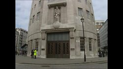 Stock shots of BBC Broadcasting House News Clip