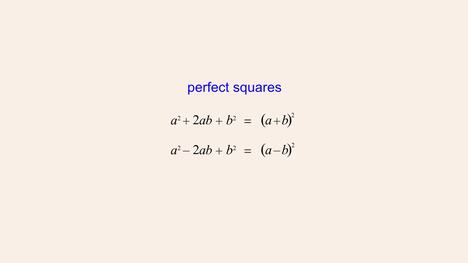 Algebra 72 - Solving Perfect Square Quadratic Equations