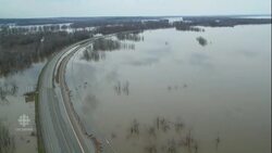 Trans-Canada Highway flooded in N.B. News Clip