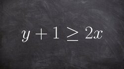 Graph a linear inequality in slope intercept form Instructional Video