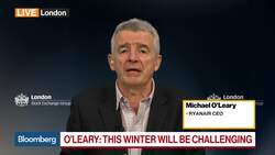 Ryanair's O'Leary Sees `Challenging' Winter, 2020 Improvement News Clip