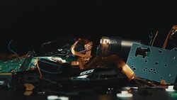 Electronic Waste footage camera movement. Stock Footage