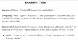 Snowflake - Build and Architect Data Pipelines Using AWS - Introduction - Different Tables in Snowflake Instructional Video