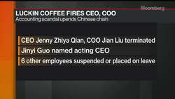 China's Luckin Coffee Ousts CEO, COO After Accounting Lapses News Clip
