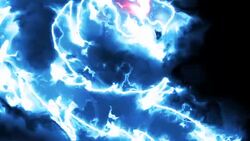 dragon icon in a colorful aura of energy Stock Footage