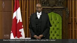 Poilievre ejected from House for calling PM 'wacko' News Clip