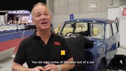 Classic car enthusiasts debate converting combustion engines to electric News Clip