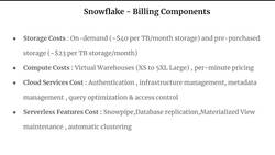 Snowflake - Build and Architect Data Pipelines Using AWS - Snowflake - Different Billing Components Instructional Video