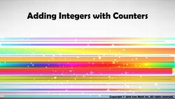 Adding Integers with Counters Instructional Video