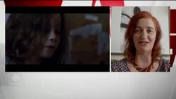 Emma Donoghue on her way to the Golden Globes News Clip