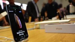 New Apple iPhone X and New Apple Watch Go On Sale In Stores Stock Footage