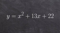 Solve by factoring when a=1 Instructional Video