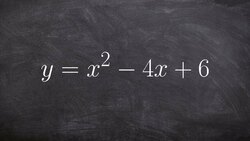 Writing a quadratic from standard form to vertex form by completing square Instructional Video