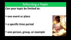 The Research Process Instructional Video