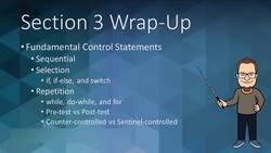 C++ Developer - Section Wrap-Up - Control Statements Instructional Video