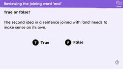 Co-ordination with 'and' Instructional Video