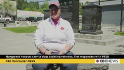 Monument honours service dogs assisting veterans, first responders with PTSD News Clip