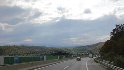 Driving on the highway Stock Footage