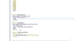 Complete SAS Programming Guide - Learn SAS and Become a Data Ninja - Creating a Macro Example 2 (Unique Sales Reports for Different Days) Instructional Video