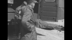 US Adm. John Daniel, US Generals and UN officers observe the rehearsal of Operation Little Switch News Clip