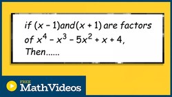 Given two linear Factors find the remaining zeros Instructional Video