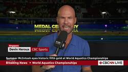 Summer McIntosh takes bronze in 800m freestyle at swimming worlds News Clip