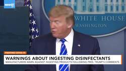 Lysol Warns Against Ingesting Disinfectant After President's Comments News Clip