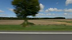 Denmark VIII synched series left side driving studio process plate background Stock Footage